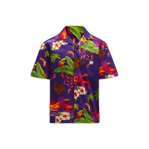 MONCLER GENIUS MONCLER GENIUS x PALM ANGEL Фиолетовый Унисекс Рубашки
