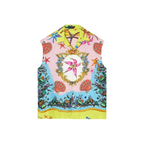 FANSIZHE VERSACE Рубашка Мужская Желтая