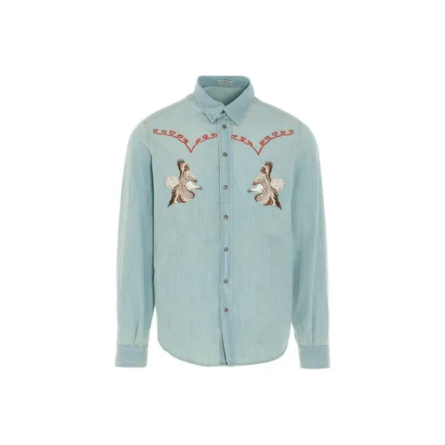 ETRO Мужские Синие Рубашки