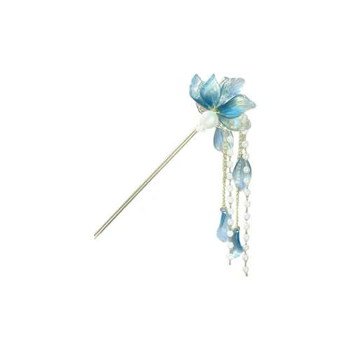 Заколки для волос с камнями покрытые серебром женские