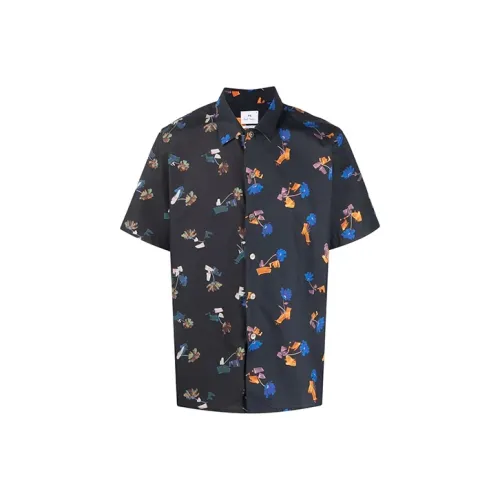 PS By Paul Smith Черные Мужские Рубашки