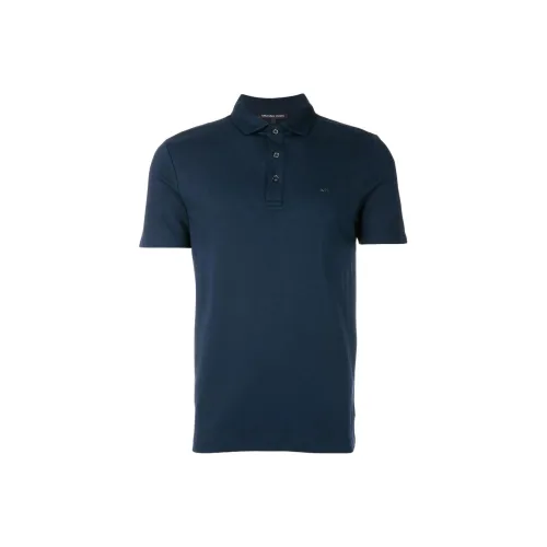 MICHAEL KORS Темно-синяя мужская поло рубашка