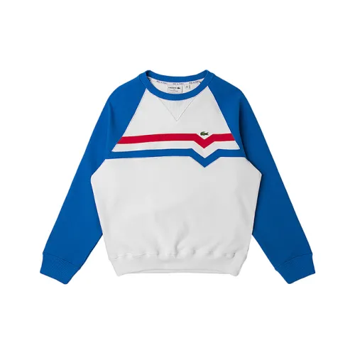 Толстовка LACOSTE Collaboration Мужская Белая Синяя Красная