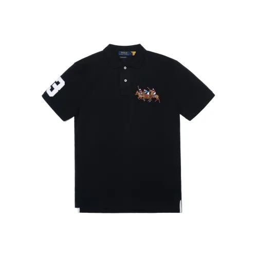 Черное мужское поло Polo Ralph Lauren