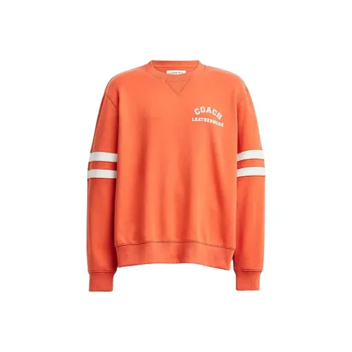 COACH SS24 Свитшот Мужской Жгучий Оранжевый
