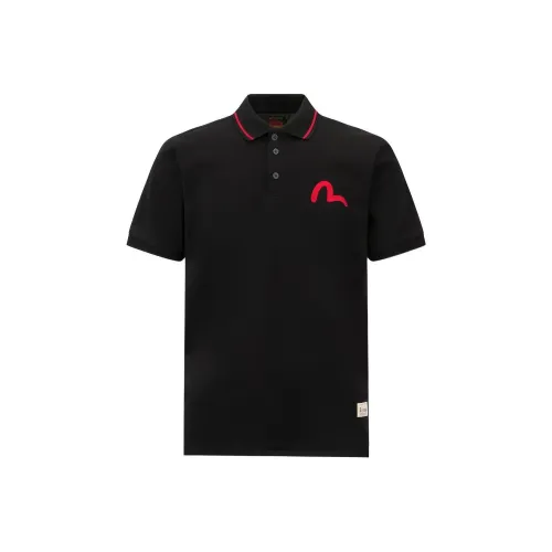 EVISU Мужская черная поло