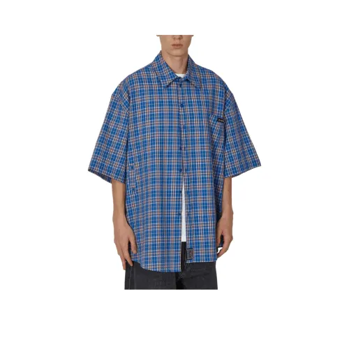 MARTINE ROSE SS24 Рубашка Унисекс Blue