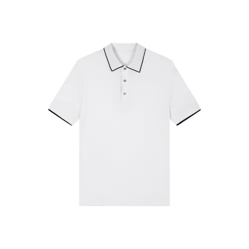 DAVID NAMAN Laputa Collection Белая Мужская Рубашка Поло