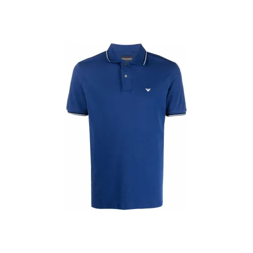 EMPORIO ARMANI SS22 Поло Мужское Синее
