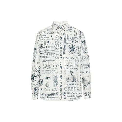 Double RL Белые Мужские Рубашки