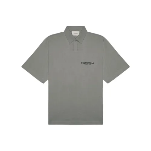 Fear Of God Essentials SS20 Поло Унисекс Угольный Серый