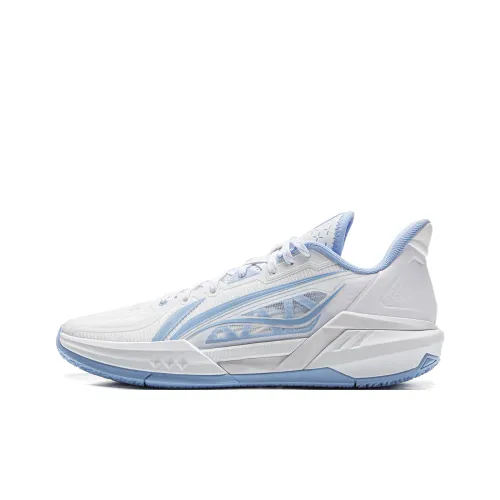 LINING Light Speed 3 Баскетбольные кроссовки Низкий топ Белый Синий Мужской
