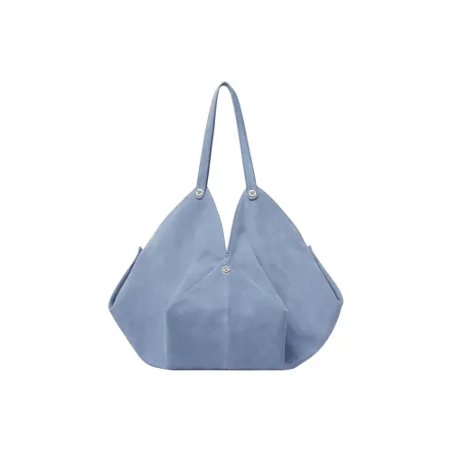 FANSIZHE Protea Телячья кожа Сумка через плечо Большая Женская Светло-синяя