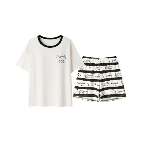 CHUDUAN Пижамный комплект женский абрикосовый