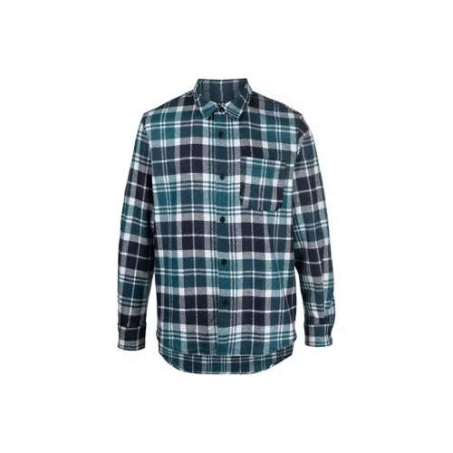 A.P.C. Joint Paragraph Зеленые Мужские Рубашки