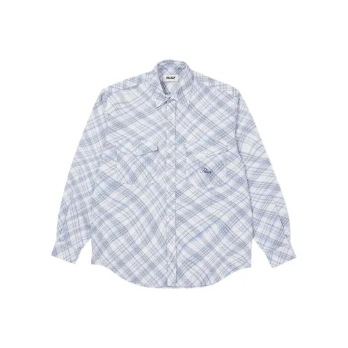 Дворцово-синие унисекс рубашки