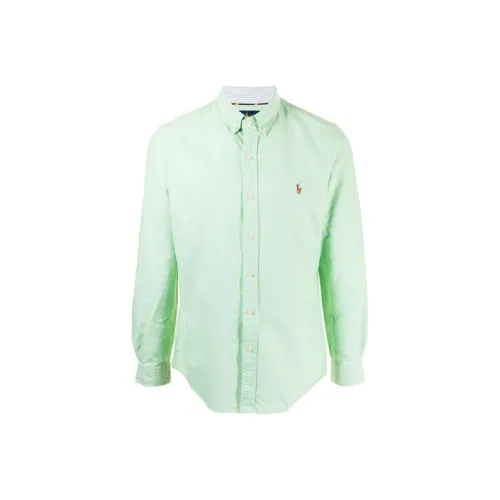 Polo Ralph Lauren FW21 Рубашка Мужская Светло-Зеленая