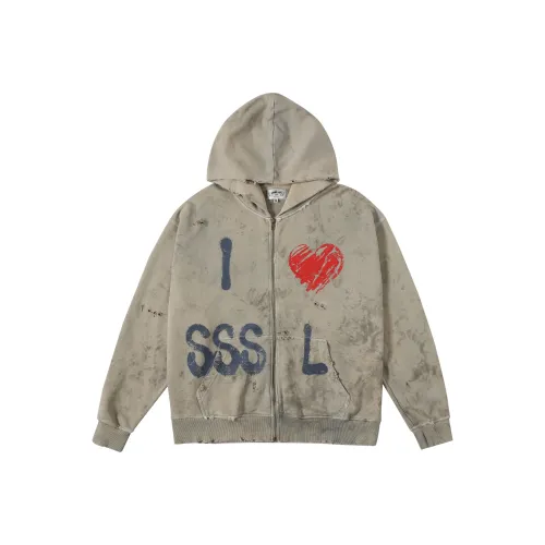 SSSAINT LOUIS Длинный рукав молния худи унисекс