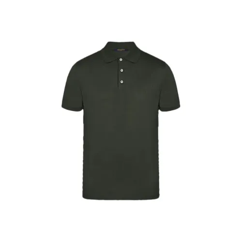 LOUIS VUITTON Новые ежеквартальные продукты LV Зеленый Мужской Поло