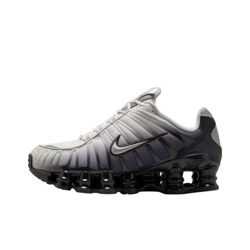 Nike Shox TL Series Slip-resistant Abrasion-resistant Low Top Casual Running Shoes Women's Black Gray Найк Шокс TL Серия Противоскользящие Устойчивые к истиранию Низкий Топ Повседневные Беговые Кроссовки Женские Черный Серый