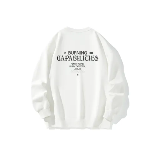 ZMOH Круглый вырез Свитшот Унисекс Парный