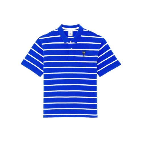 PUMA X Ami Co Branded Series Blue Men's Polo