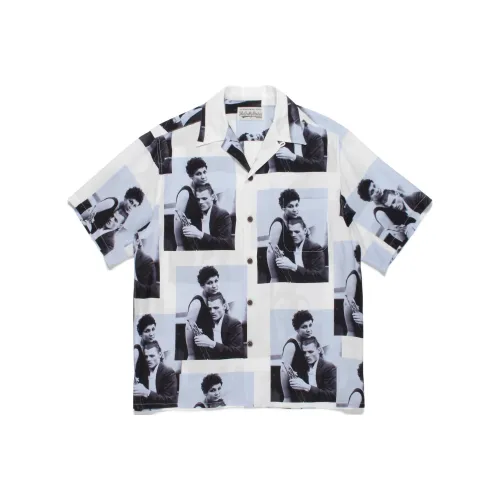 WACKO MARIA Совместное издание Wacko Maria X Chet Baker Collaboration Series Белый Мужской Рубашки
