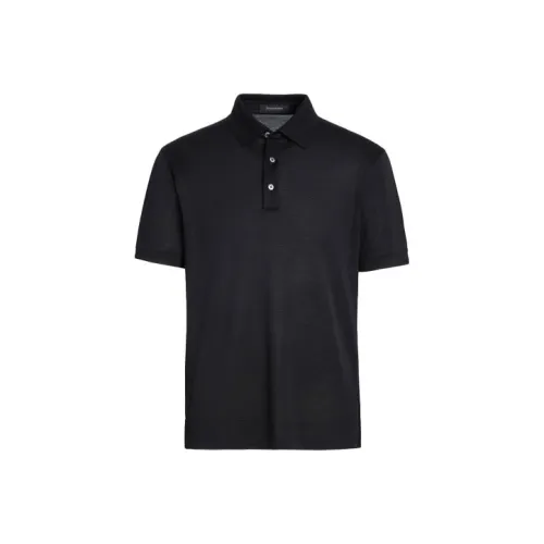 Ermenegildo Zegna Черная мужская поло