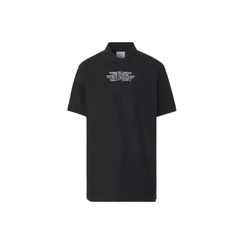 Burberry Поло Мужское Черное