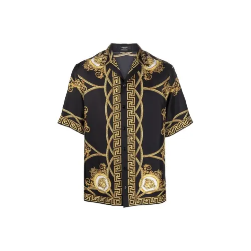 VERSACE Мужские Черные Рубашки