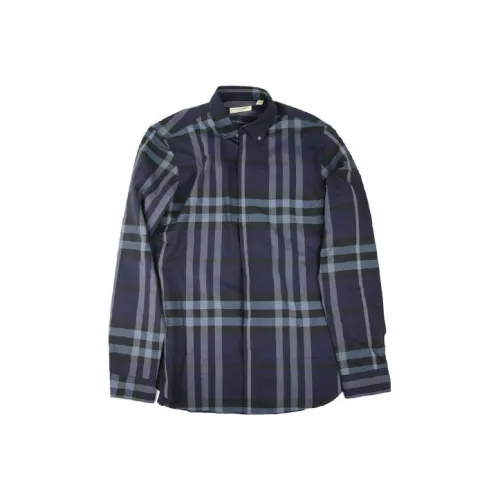 Burberry Рубашка Мужская Морской Синий
