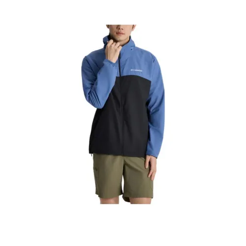 Коллаборация Columbia SS25 Солнцезащитная одежда с защитой от ультрафиолета Мужская Синий Черный