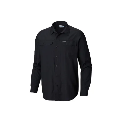 Columbia совместная походная черная мужская рубашка