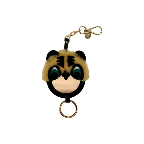 MIU MIU Меховые брелоки для ключей Женские Тигр Лиса Панда Обезьяна