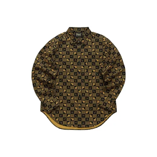 FILA FUSION X Aries Рубашка Унисекс Глубокий Черный