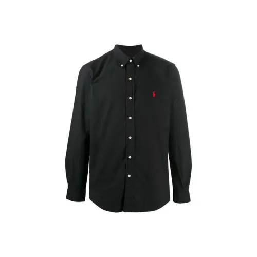 Черные мужские рубашки Polo Ralph Lauren