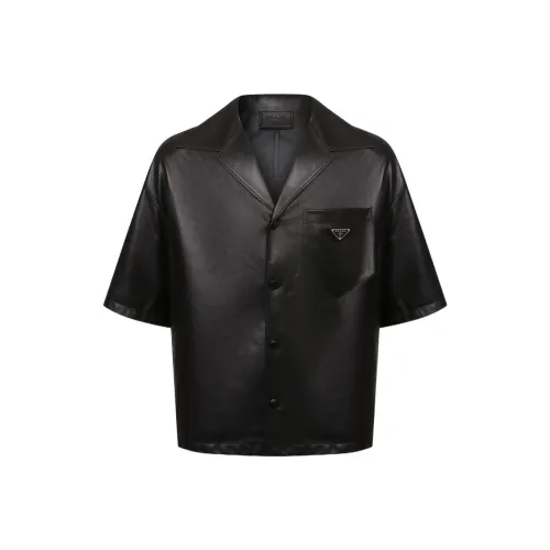 PRADA Мужские Черные Рубашки