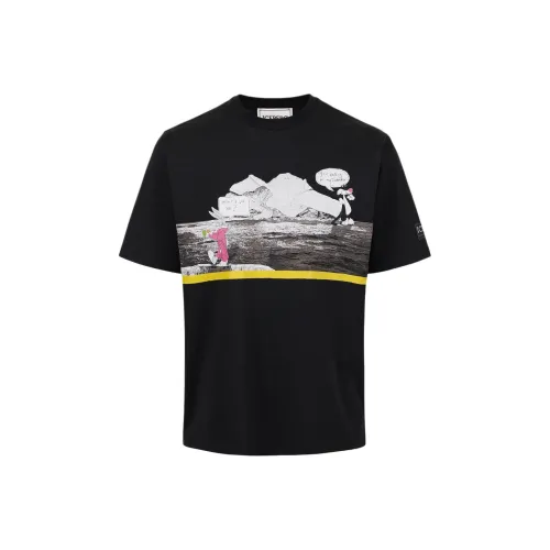 Айсберг Черная Мужская Рубашка T