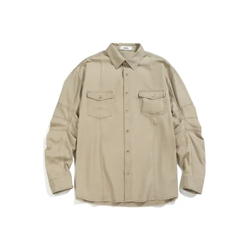 Guuka Хаки Мужские Рубашки