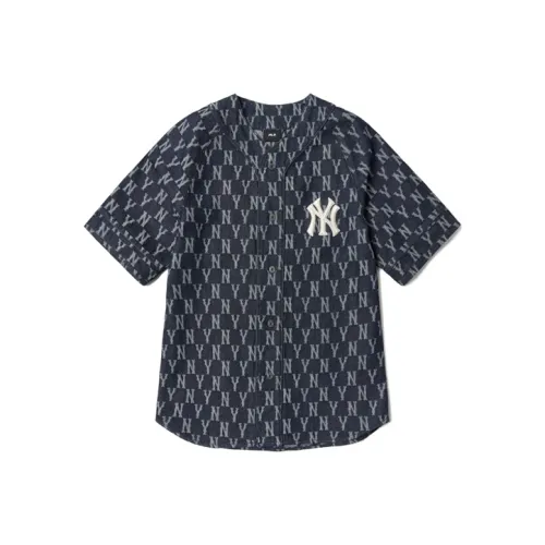 MLB Old Flower Темно-синий Унисекс Рубашки