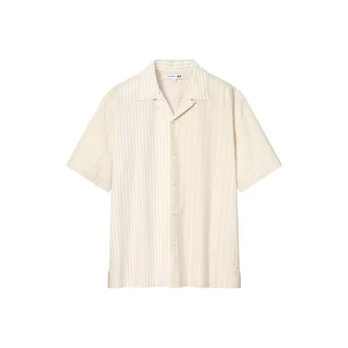 UNIQLO x JW Anderson Рубашка Мужская Светлый Бежевый