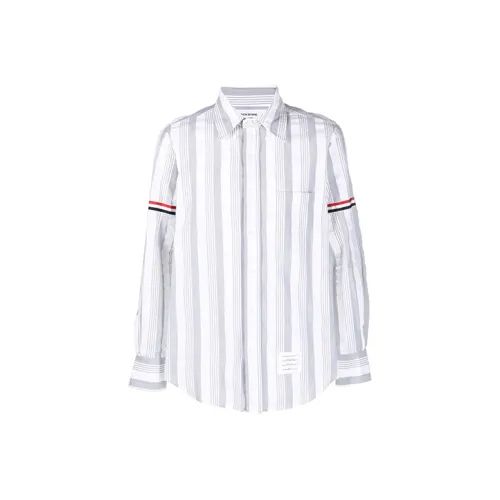 THOM BROWNE Серые Мужские Рубашки
