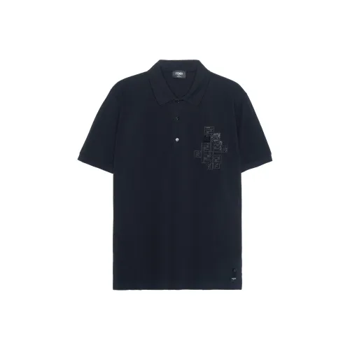 Fendi Мужская черная поло