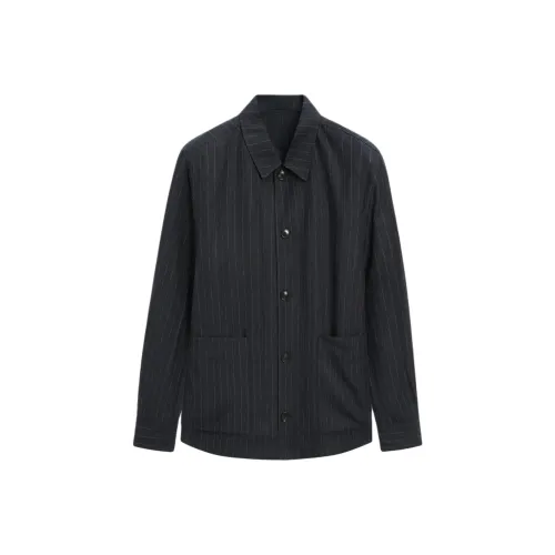 Massimo Dutti Куртки и Пальто Мужской Морской Синий