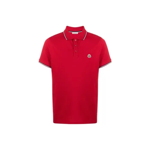 MONCLER SS21 Red Men's Polo