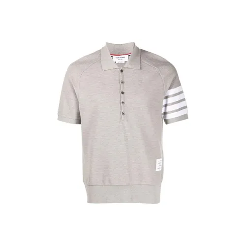 THOM BROWNE Серый Мужской Поло