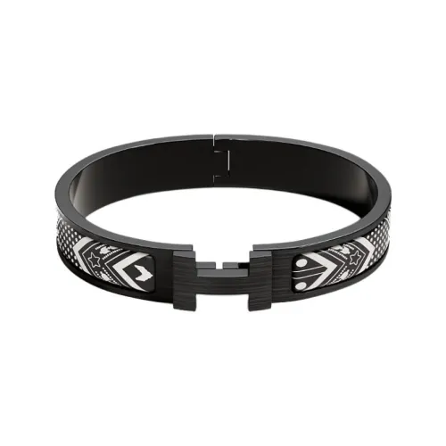 HERMES Эмаль Браслеты Мужской Черный