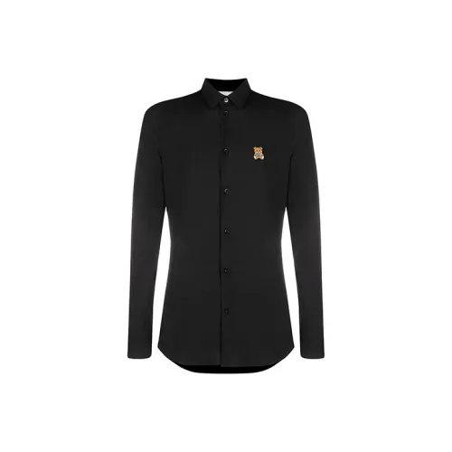 MOSCHINO Мужские черные рубашки