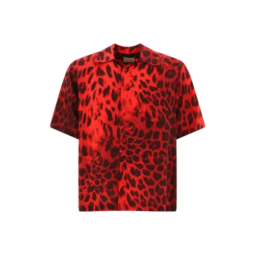 Aries Red Men's Shirts Ариес Красный Мужские Рубашки