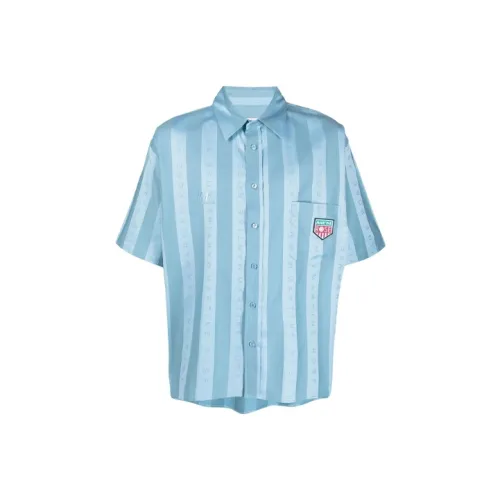 MARTINE ROSE Blue Men's Shirts MARTINE ROSE Синий Мужские Рубашки